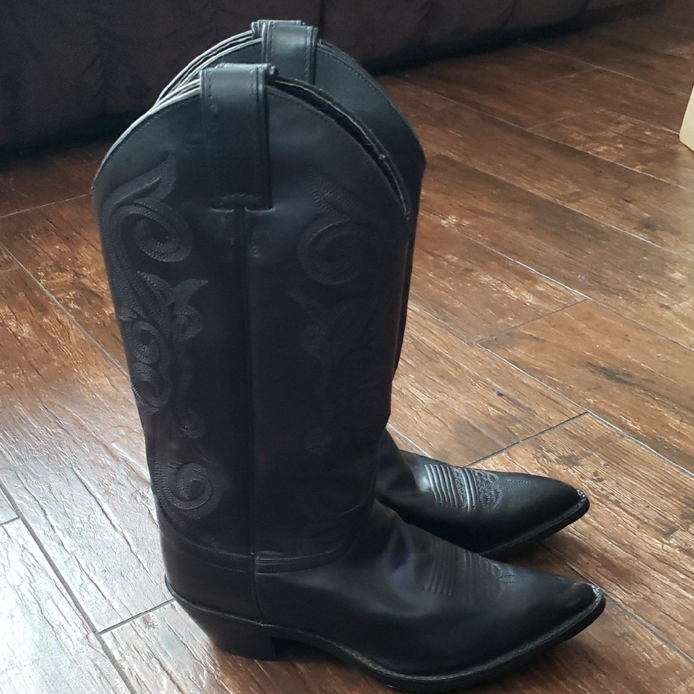 Women's Justin Black Cowboy Boots